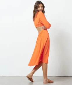 Robe Manches Longues Cut Out