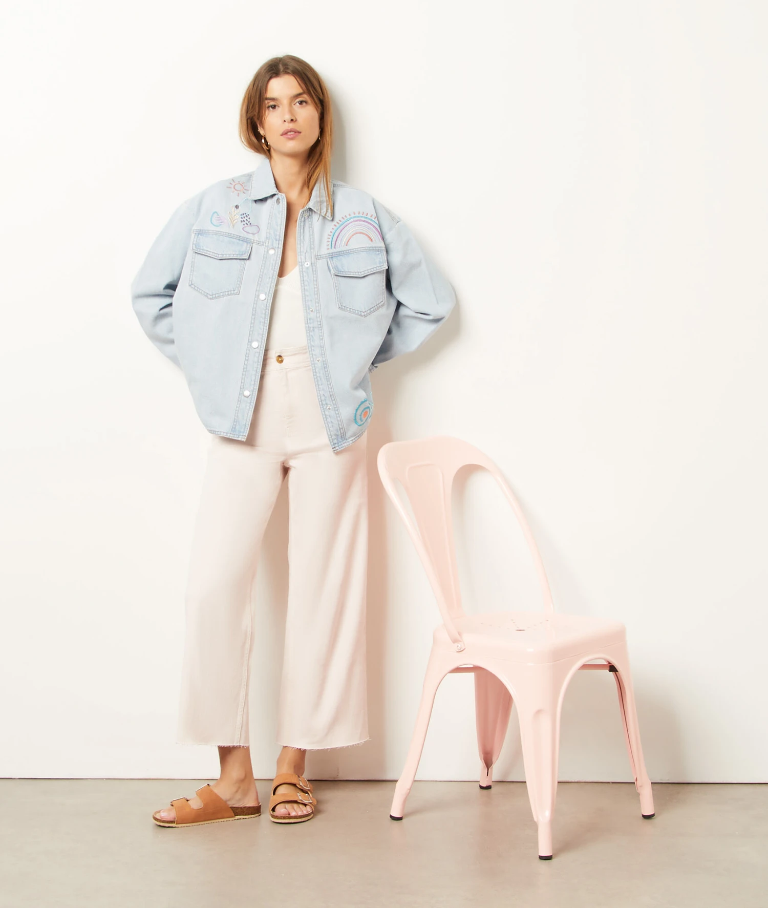 Veste En Jean 100% Coton 5 Veste En Jean 100% Coton – Image 3