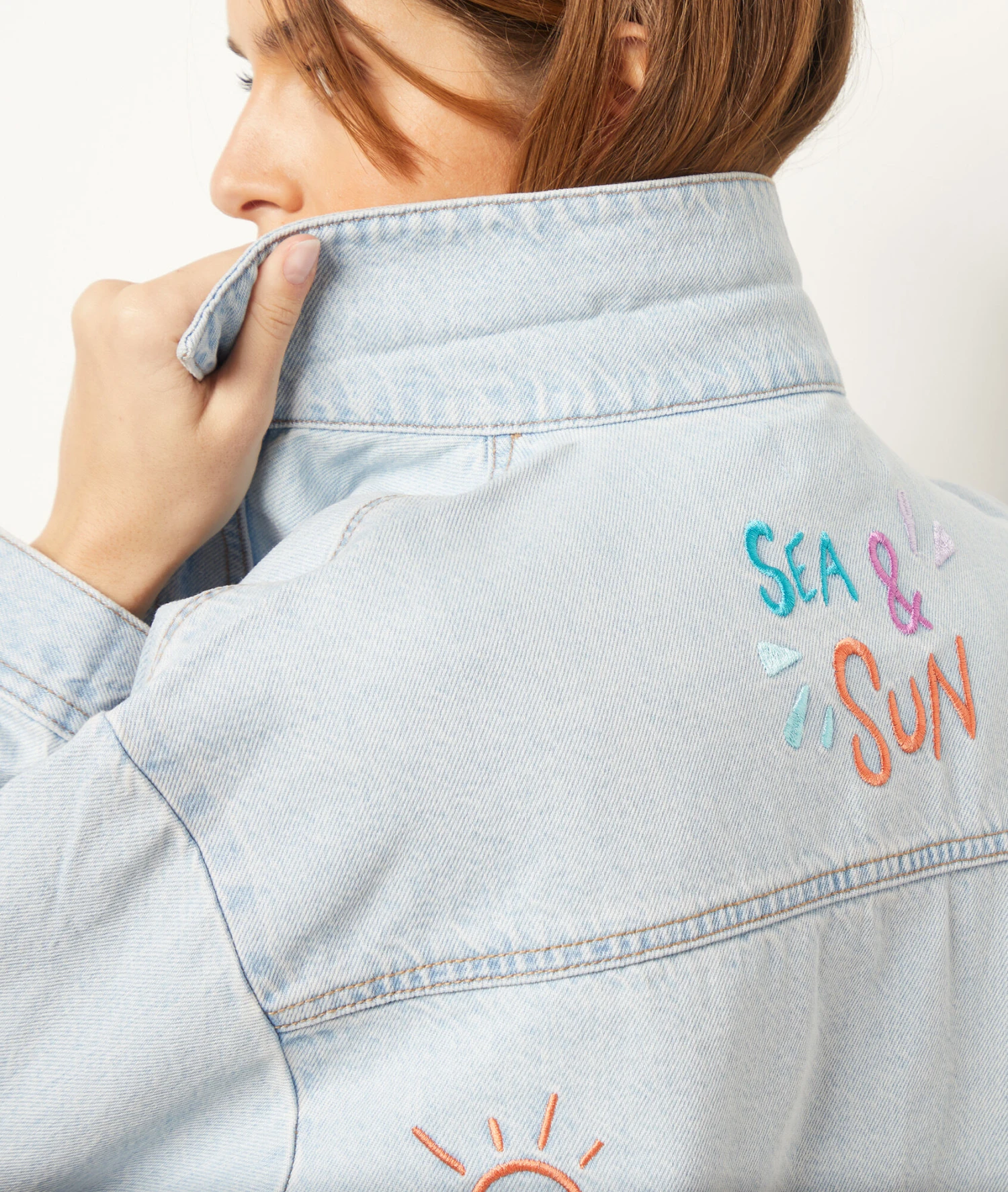 Veste En Jean 100% Coton 6 Veste En Jean 100% Coton – Image 4