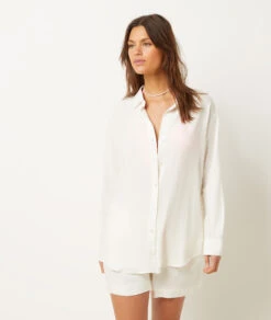 Chemise En Lin Mélangé