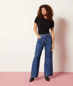 Jean Coupe Cargo -Boutique De Mode Luxe 654065423 x