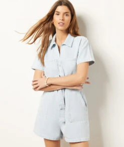 Combishort En Jean 100% Coton 11 Combishort En Jean 100% Coton -Boutique De Mode Luxe 654065920 c