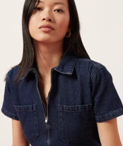 Combishort En Jean 100% Coton -Boutique De Mode Luxe 654065923 b