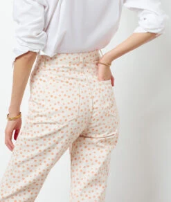 Jean Coupe Carotte Détails Broderies -Boutique De Mode Luxe 654071539 b