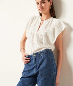 Jean Coupe Droite 100% Coton -Boutique De Mode Luxe 654071923 c