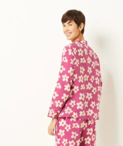 Chemise De Pyjama Satinée Imprimée -Boutique De Mode Luxe 654137517 a