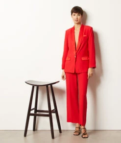 Pantalon Tailleur Coupe Large -Boutique De Mode Luxe 654143773 6