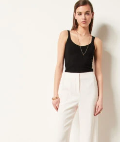 Pantalon Tailleur Coupe Large -Boutique De Mode Luxe 654143794 c