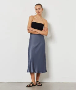 Jupe Longue Satinée -Boutique De Mode Luxe 654203121 6