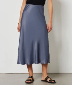 Jupe Longue Satinée -Boutique De Mode Luxe 654203121 c