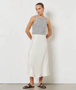 Jupe Longue Satinée -Boutique De Mode Luxe 654203194 6