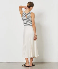 Jupe Longue Satinée -Boutique De Mode Luxe 654203194 a