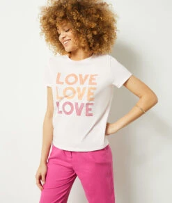 T-shirt Imprimé LOVE -Boutique De Mode Luxe 654210894 b