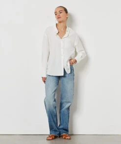 Chemiser En Coton Mélangé -Boutique De Mode Luxe 654211301 6