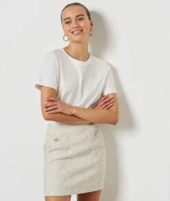 Jupe Coupe Droite -Boutique De Mode Luxe 654215980 c