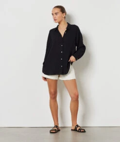 Chemisier En Coton Mélangé 9 Chemisier En Coton Mélangé -Boutique De Mode Luxe 654217705 6