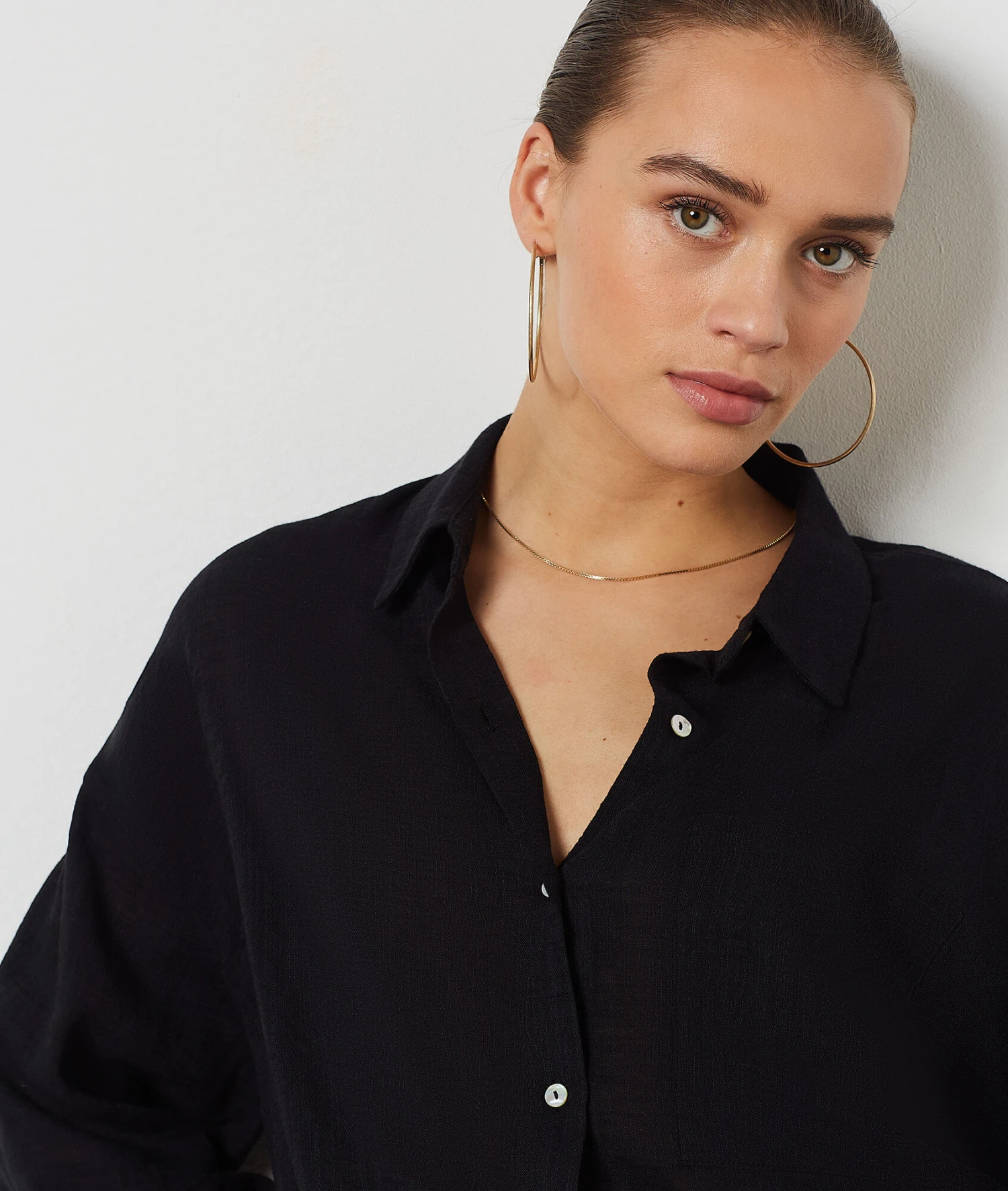 Chemisier En Coton Mélangé 7 Chemisier En Coton Mélangé – Image 5