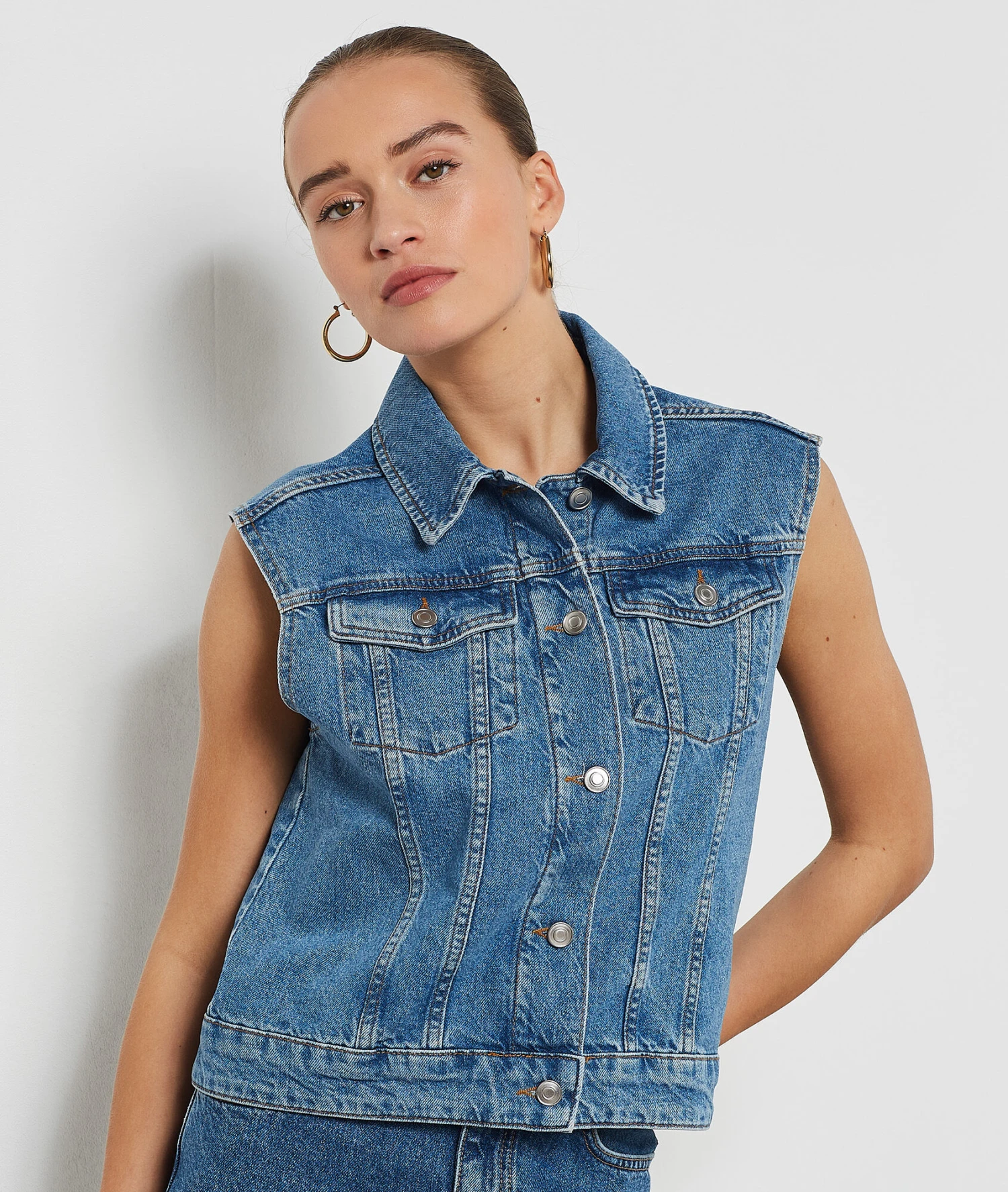 Veste En Jean Sans Manches 3 Veste En Jean Sans Manches