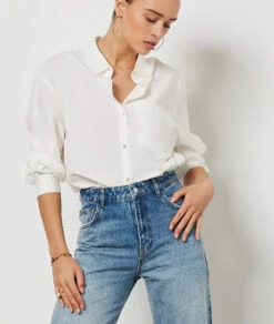 Jean Coupe Large 100% Coton -Boutique De Mode Luxe 654219522 c